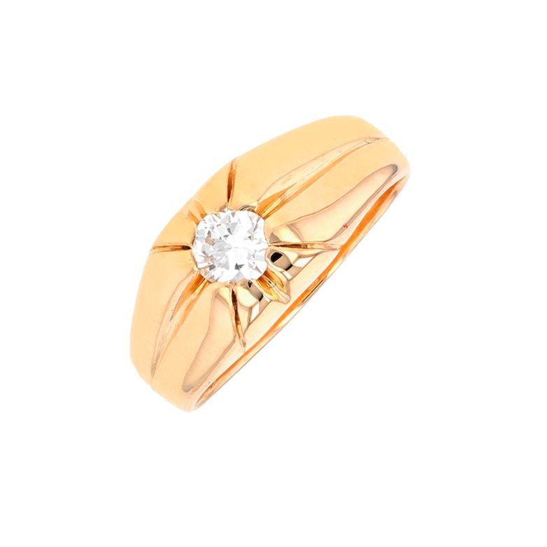 Bague diamant 0.47 carat or jaune 7.67g Comme neuf -  reconditionné disponible sur Gemme Les Bijoux